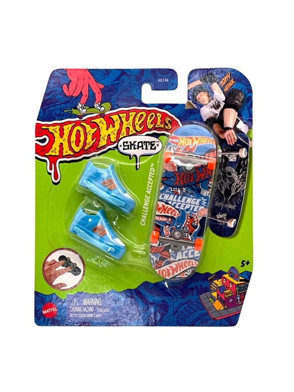 Hot Wheels Tony Hawk Skate Fingerboard With Shoes Challenge Accepted Edition NEW